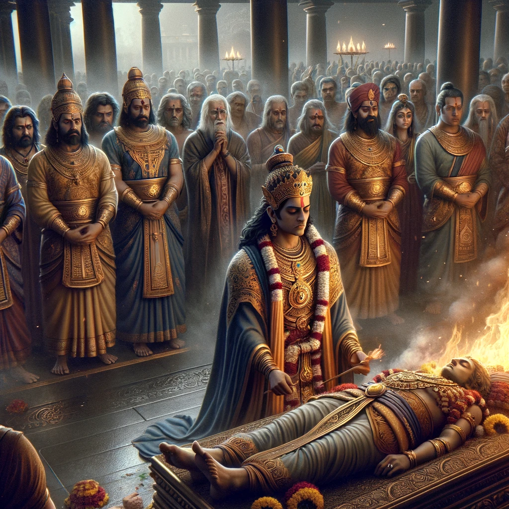 Bharatha Cremates the King